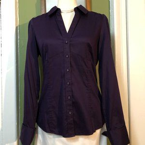 fitted purple button-down BR size 10